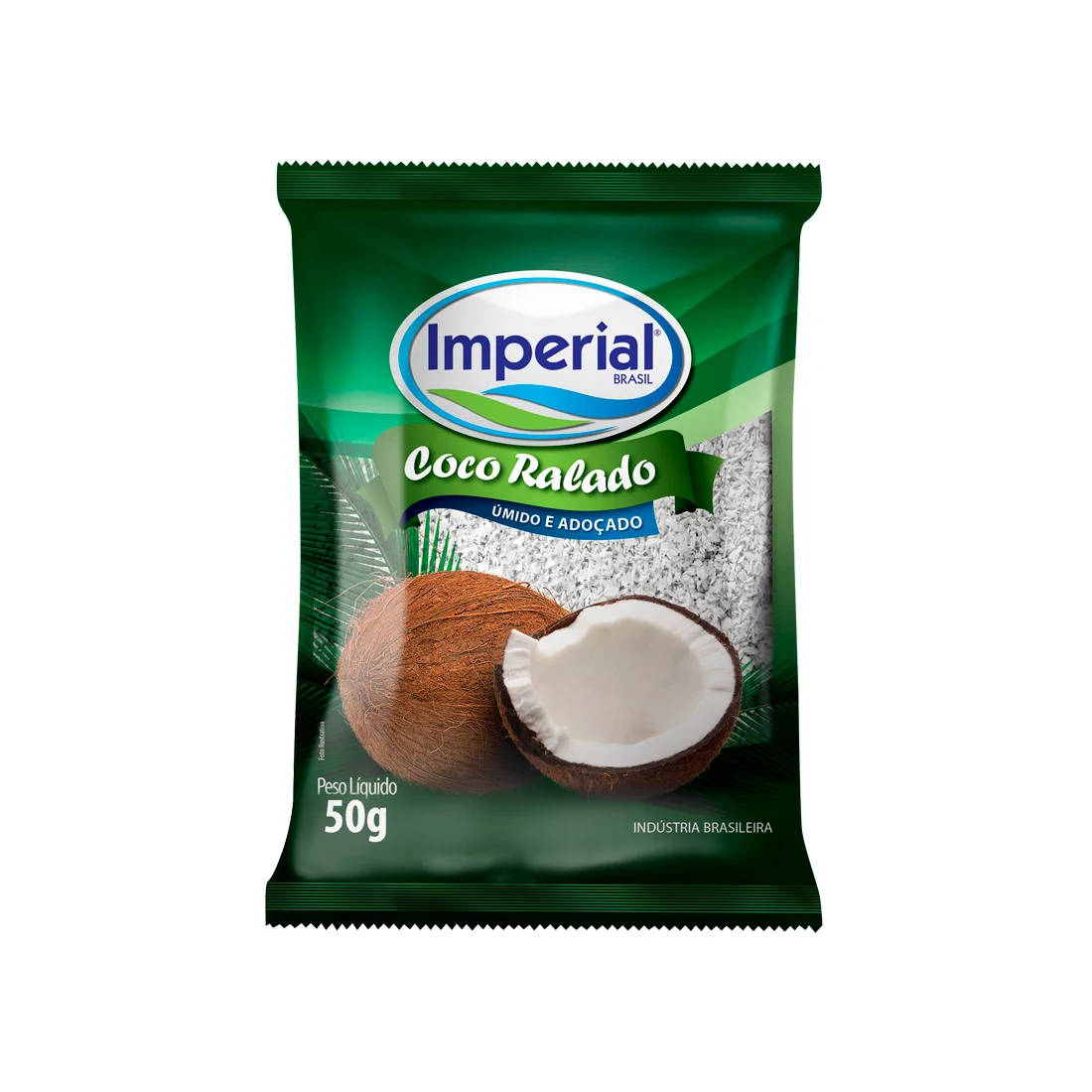 Coco ralado úmido e adoçado - 50g